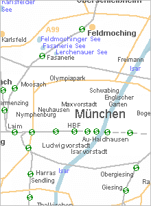 Karte vergrößern - München in Oberbayern