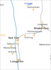 Karte vergrößern - Reichersbeuern in Oberbayern
