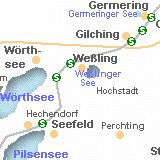Karte vom Weßlinger See See