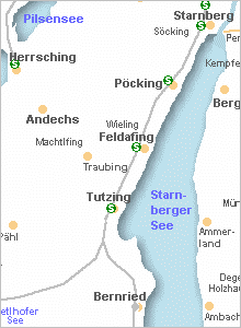 Karte vergrößern - Tutzing in Oberbayern