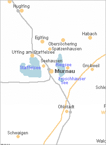 Karte vergrößern - Seehausen am Staffelsee in Oberbayern