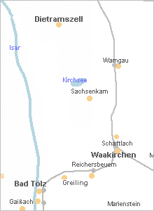 Karte vergrößern - Sachsenkam in Oberbayern