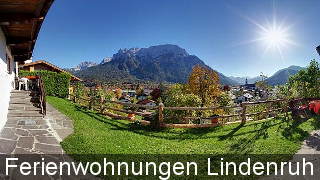 Ferienwohnungen Lindenruh in Mittenwald nähe Karwendel