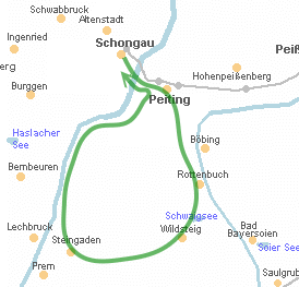 Radtour Schongau - Wieskirche