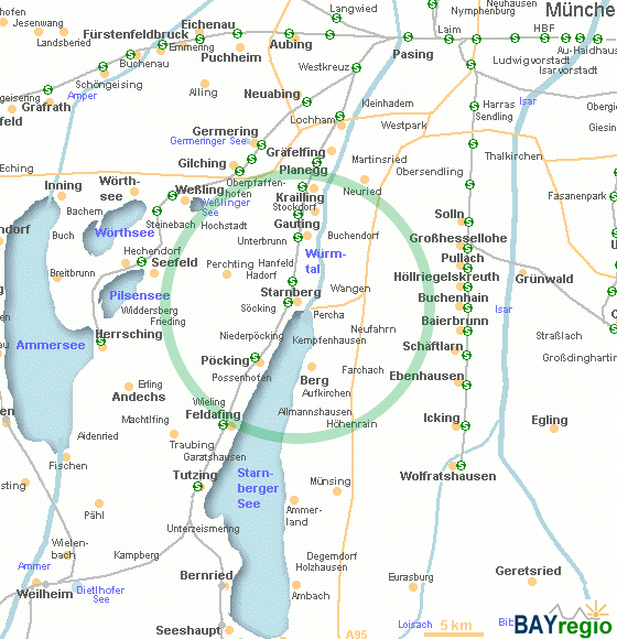 Starnberg-Percha und Umgebung