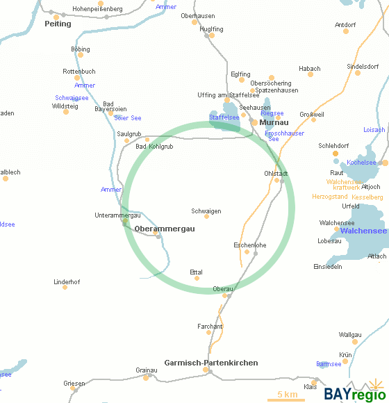 Straßenkarte / Luftbild aufrufen (Google Maps) Grafenaschau und Umgebung