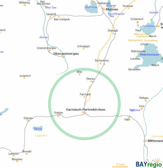 Gamisch-Partenkirchen und Umgebung