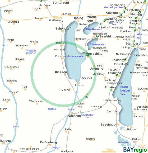 Dießen am Ammersee und Umgebung