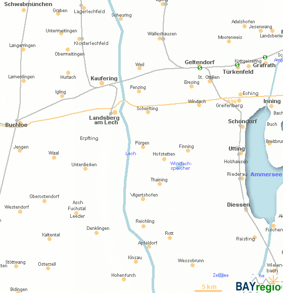 Umgebung Landkreis Landsberg-Lech