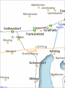 Karte vergrößern - Geltendorf in Oberbayern