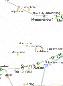 Karte vergrößern - Jesenwang in Oberbayern