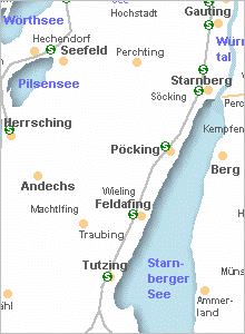 Karte vergrößern - Pöcking-Possenhofen in Oberbayern