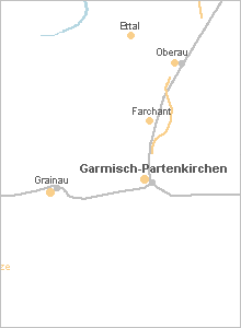 Größere Karte Karte vergrößern - Grainau in Oberbayern