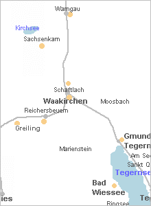 Karte vergrößern - Waakirchen in Oberbayern