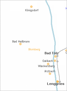 Karte vergrößern - Bad Heilbrunn in Oberbayern