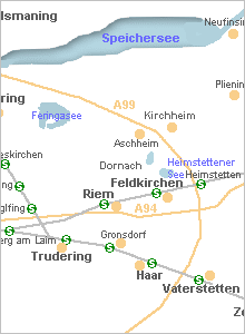 Größere Karte Karte vergrößern - Feldkirchen in Oberbayern
