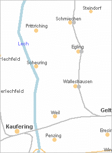 Größere Karte Karte vergrößern - Egling/Paar in Oberbayern